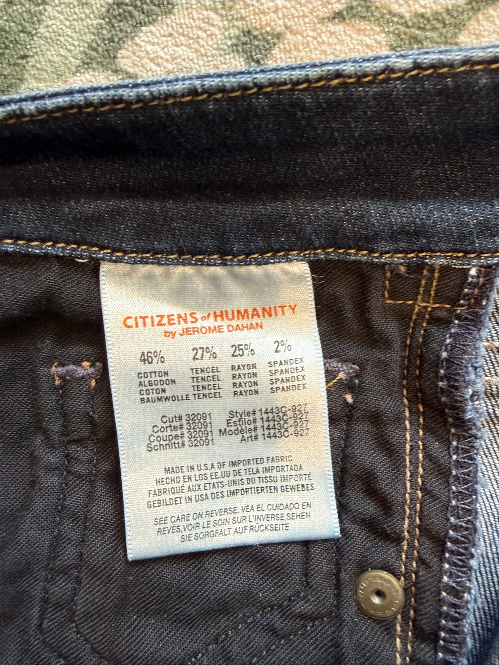 Citizens of Humanity Slim Dark Blue denim Women’s Skinny Jeans 29 - Picture 9 of 10